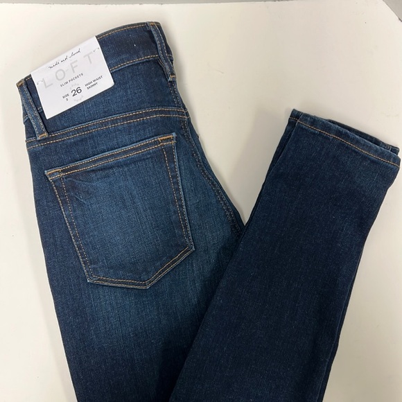 NWT LOFT Women’s High Waist Skinny Jeans Size 2 - Picture 1 of 5